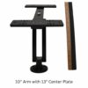 Cornfield Fishing Gear Double Monitor Mount – 6″, 8″, 10″, 12″ or 14″ Arms