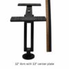 Cornfield Fishing Gear Double Monitor Mount – 6″, 8″, 10″, 12″ or 14″ Arms