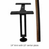 Cornfield Fishing Gear Double Monitor Mount – 6″, 8″, 10″, 12″ or 14″ Arms