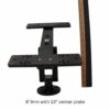 Cornfield Fishing Gear Double Monitor Mount – 6″, 8″, 10″, 12″ or 14″ Arms