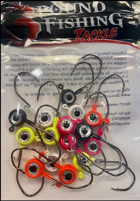 3 Pound Fishing Tackle Variety Pack 1/16 15QTY
