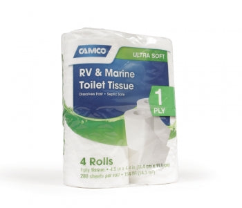 TST 1 Ply Toilet Tissue - 4/Pk