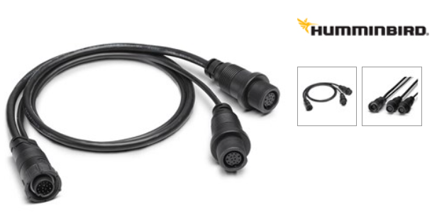 Humminbird 14 M ID SIDB Y - Side Imaging & 2D Splitter Cable For SOLIX / APEX PART#720111-1