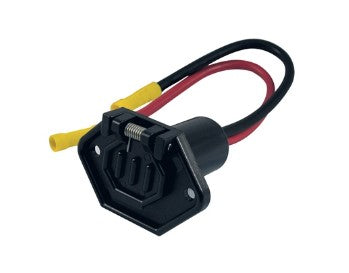 MARPAC TROLLING MOTOR MALE SOCKET - BOAT SIDE CONNECTOR - 12 VOLT