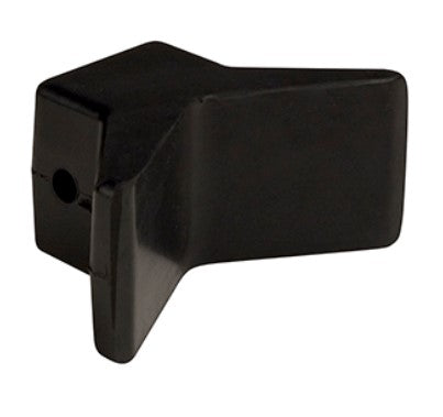 C.E. SMITH BOW Y-STOP - 3" X 3" - BLACK NATURAL RUBBER