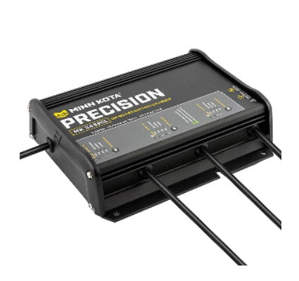MINN KOTA ON-BOARD PRECISION CHARGER MK-345 PCL 3 BANK X 15 AMP LI OPTIMIZED CHARGER