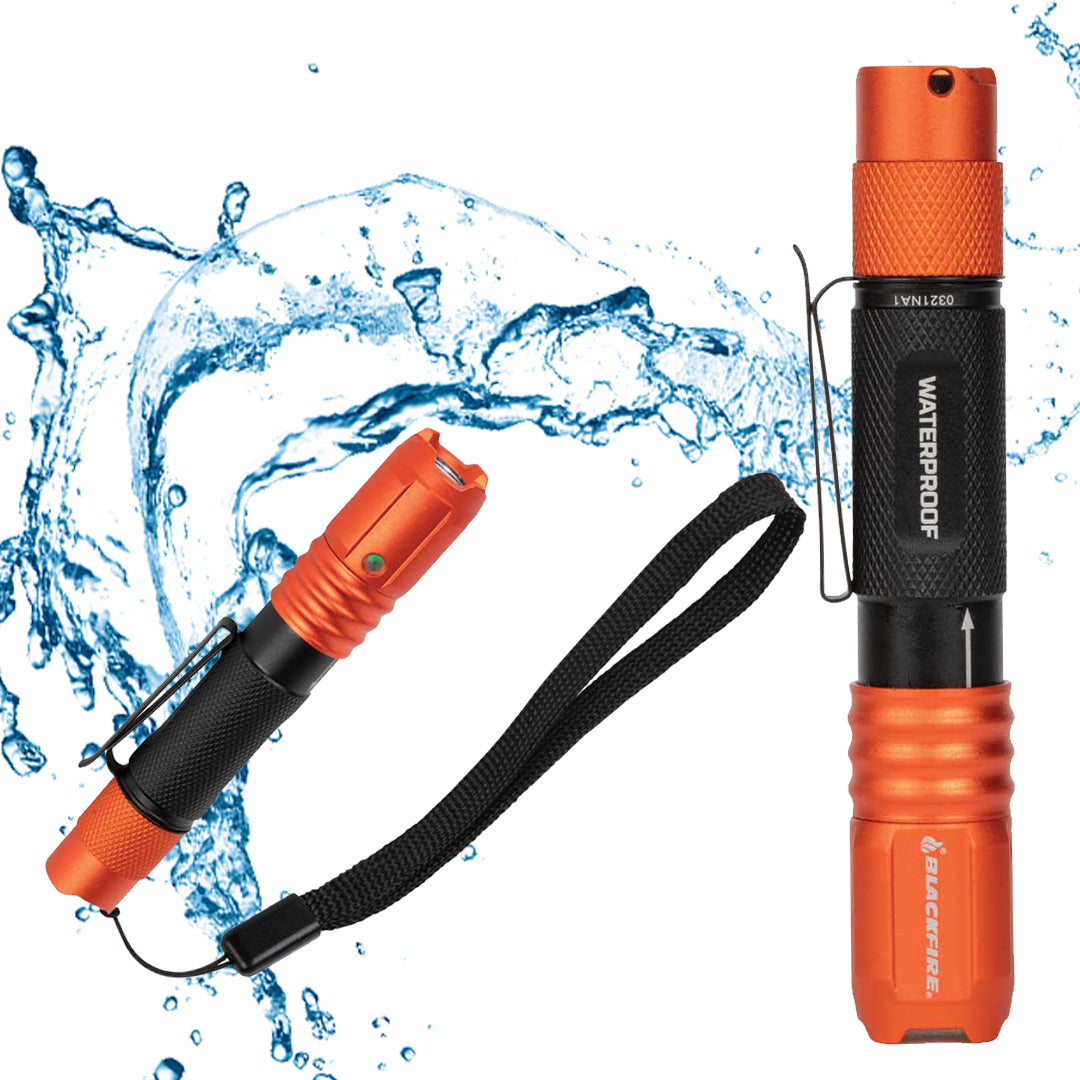 BLACKFIRE BBM6411 - Rechargeable Waterproof 275 Lumen Pocket Flashlight