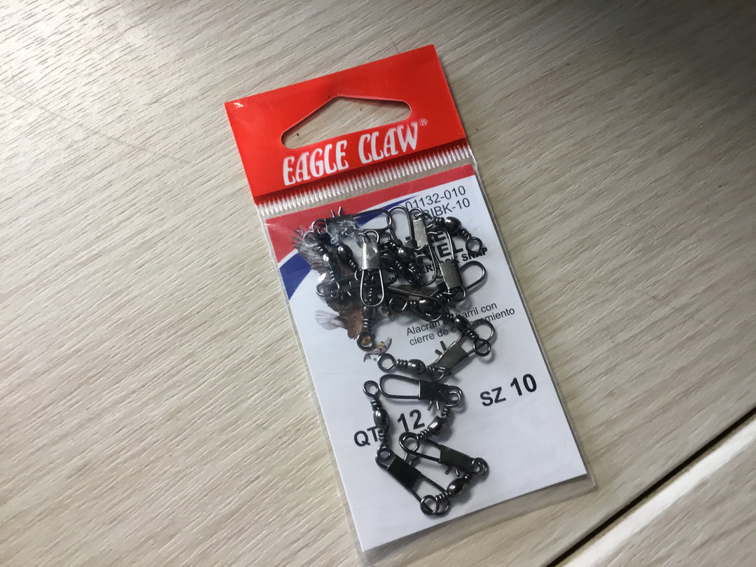 Eagle Claw barrel Swivel w/Interlocking snap