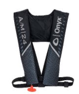ONYX A/M 24 AUTOMATIC/MANUAL INFLATABLE PFD - BLACK