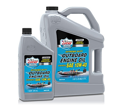 Synthetic SAE 10W-40 Outboard Engine Oil Quart
