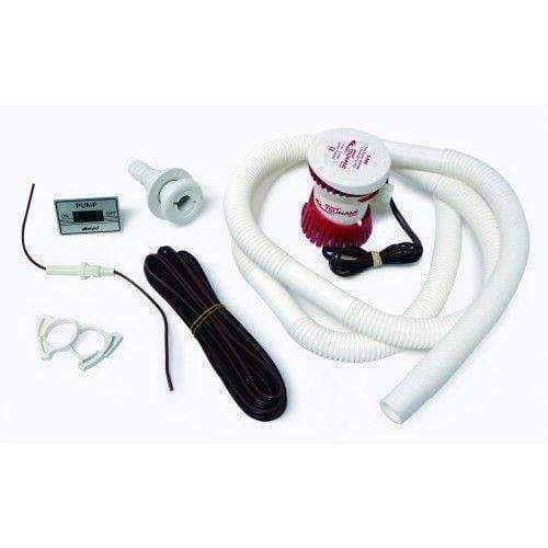 Attwood Tsunami 500 Bilge Pump Installation Kit Including Pump #4614-7