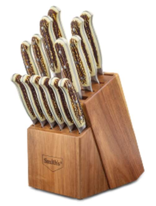 CABIN & LODGE CUTLERY 15-PCS BLOCK SET