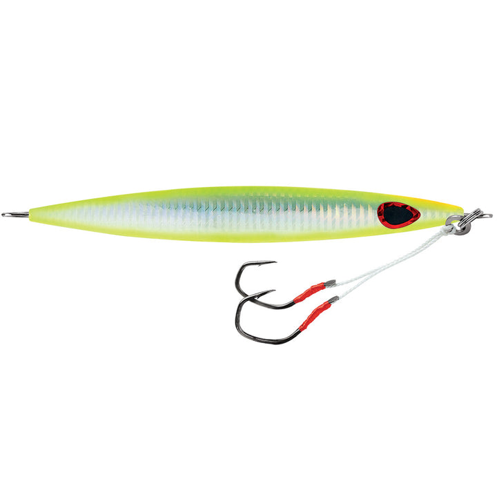 Williamson Kensaki 280 Jig - 7.25" - 9-7/8oz - UV Chartreuse Glow Zebra [KSJ280UVCGZ]