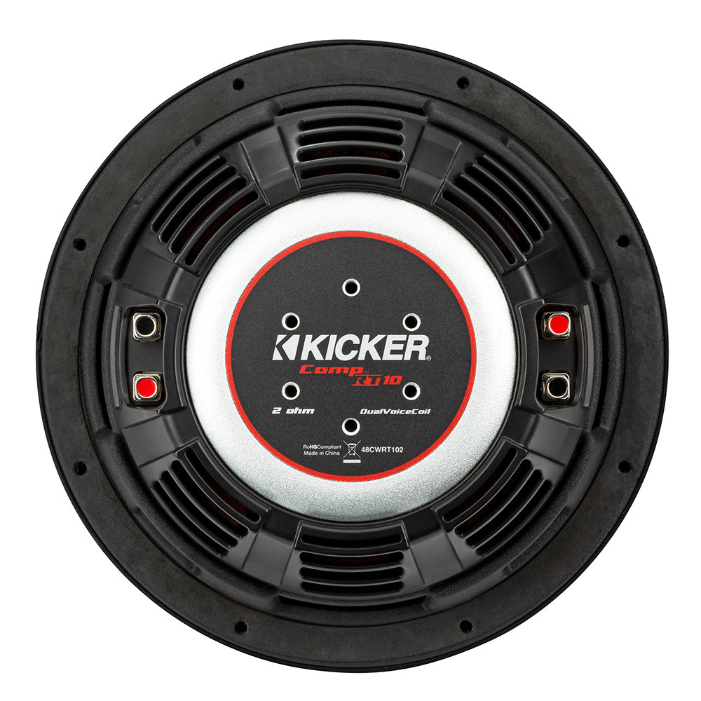 KICKER CompRT 10" Ultra Thin Subwoofer - 4-Ohm [48CWRT104]