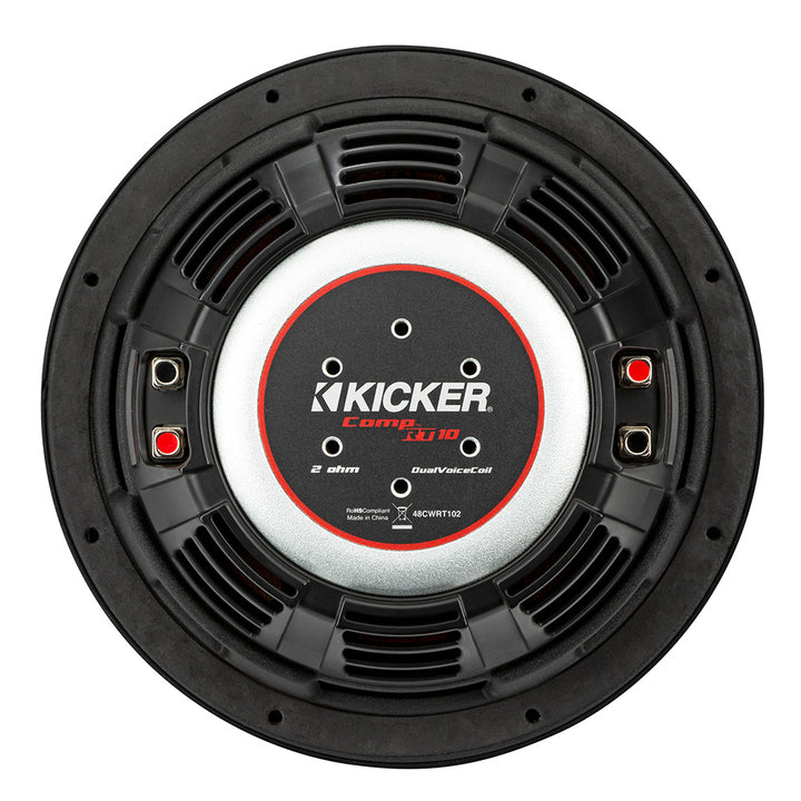 KICKER CompRT 10" Ultra Thin Subwoofer - 4-Ohm [48CWRT104]