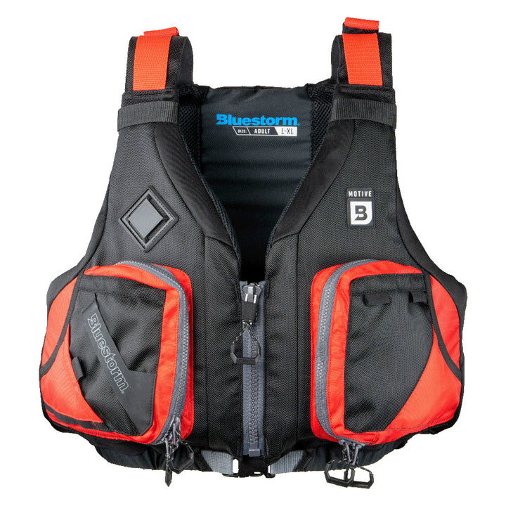 Bluestorm Motive Kayak Fishing Vest - Nitro Red - 2XL/3XL [BS-248-RDD-2/3XL]