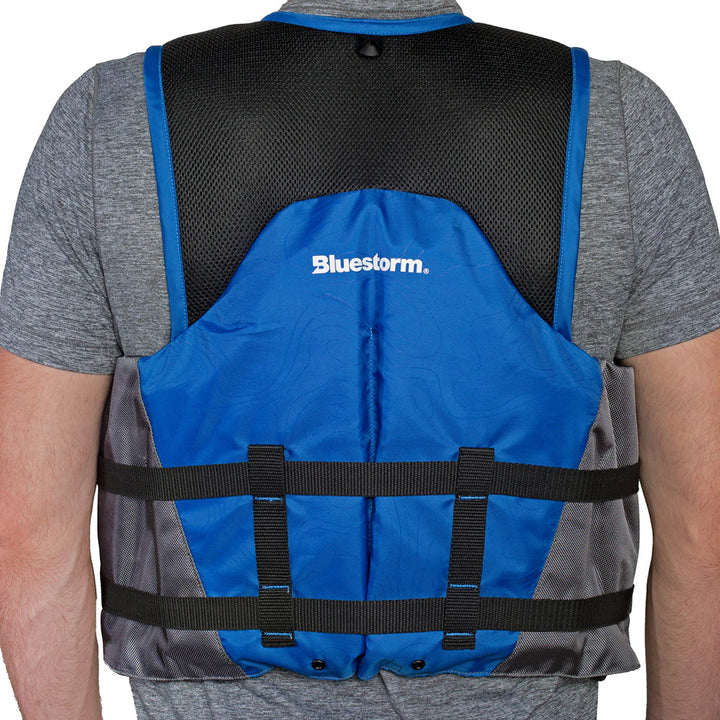 Bluestorm Sportsman Adult Mesh Fishing Life Jacket - Deep Blue - 2XL/3XL [BS-105-BLU-2/3X]