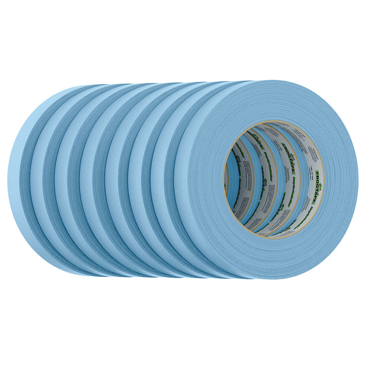 FrogTape CP 250 Medium-High Adhesion Masking Tape - 18MM x 55M x 8-Pack - Light Blue - Rated for 250F [105770]