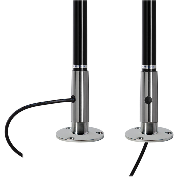 Scout Titan Series 4' Black VHF Antenna 3dB Stainless Steel Ferule w/5M RG-58 Includes PL-259 [PF AN NVHF00045T]