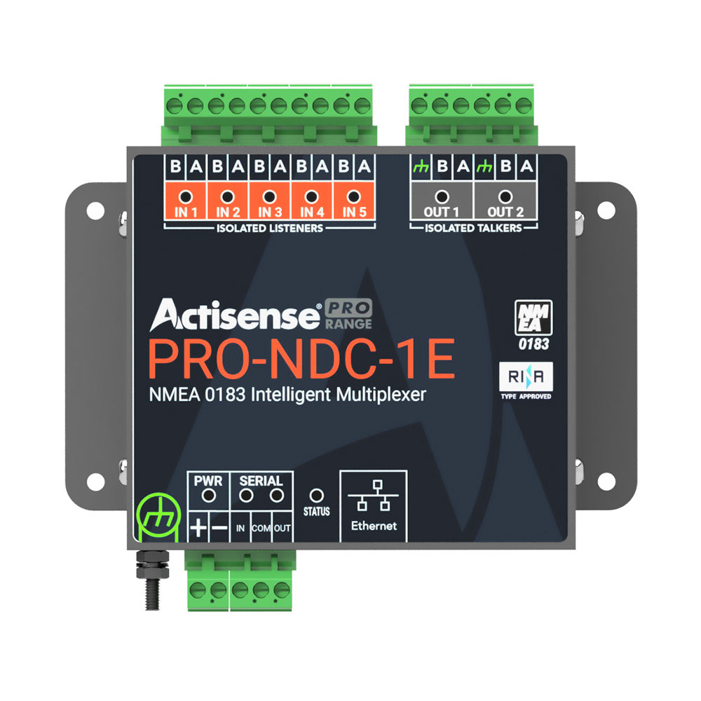 Actisense Pro NMEA 0183 Multiplexer - 5 Inputs  2 ISO-Drive Outputs, Ethernet  Serial Connections [PRO-NDC-1E]