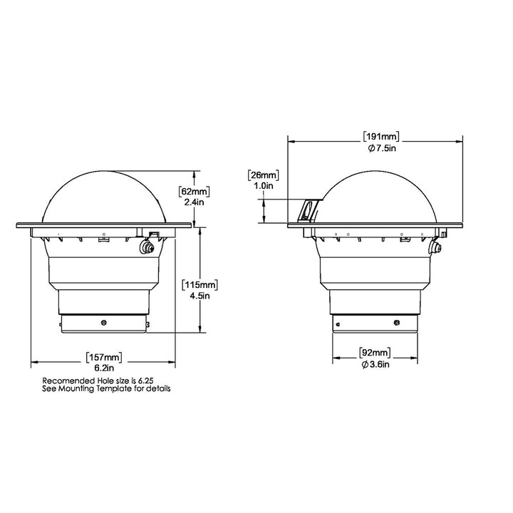 Ritchie SS-5000W SuperSport Compass - Flush Mount - White [SS-5000W]