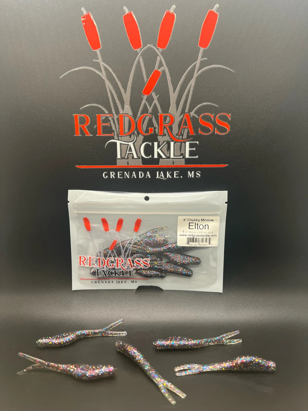 Redgrass 3" Chubby Minnow Split tail