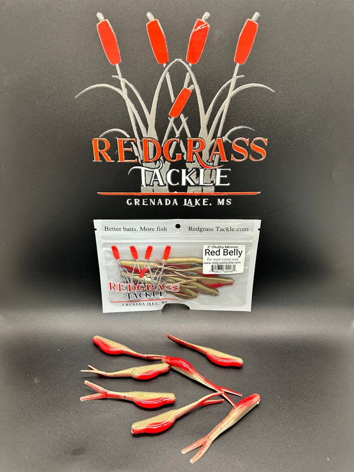 Redgrass 3" Chubby Minnow Split tail
