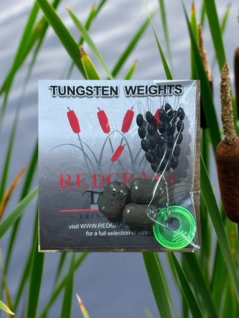 Redgrass Tackle Tungsten Barrel Weight w/ Bobber Stoppers