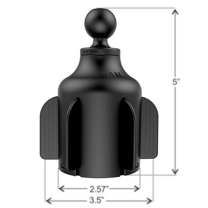 RAM Mount RAM X-Grip Large Phone Mount w/RAM Stubby Cup Holder Base [RAP-B-299-4-UN10U]