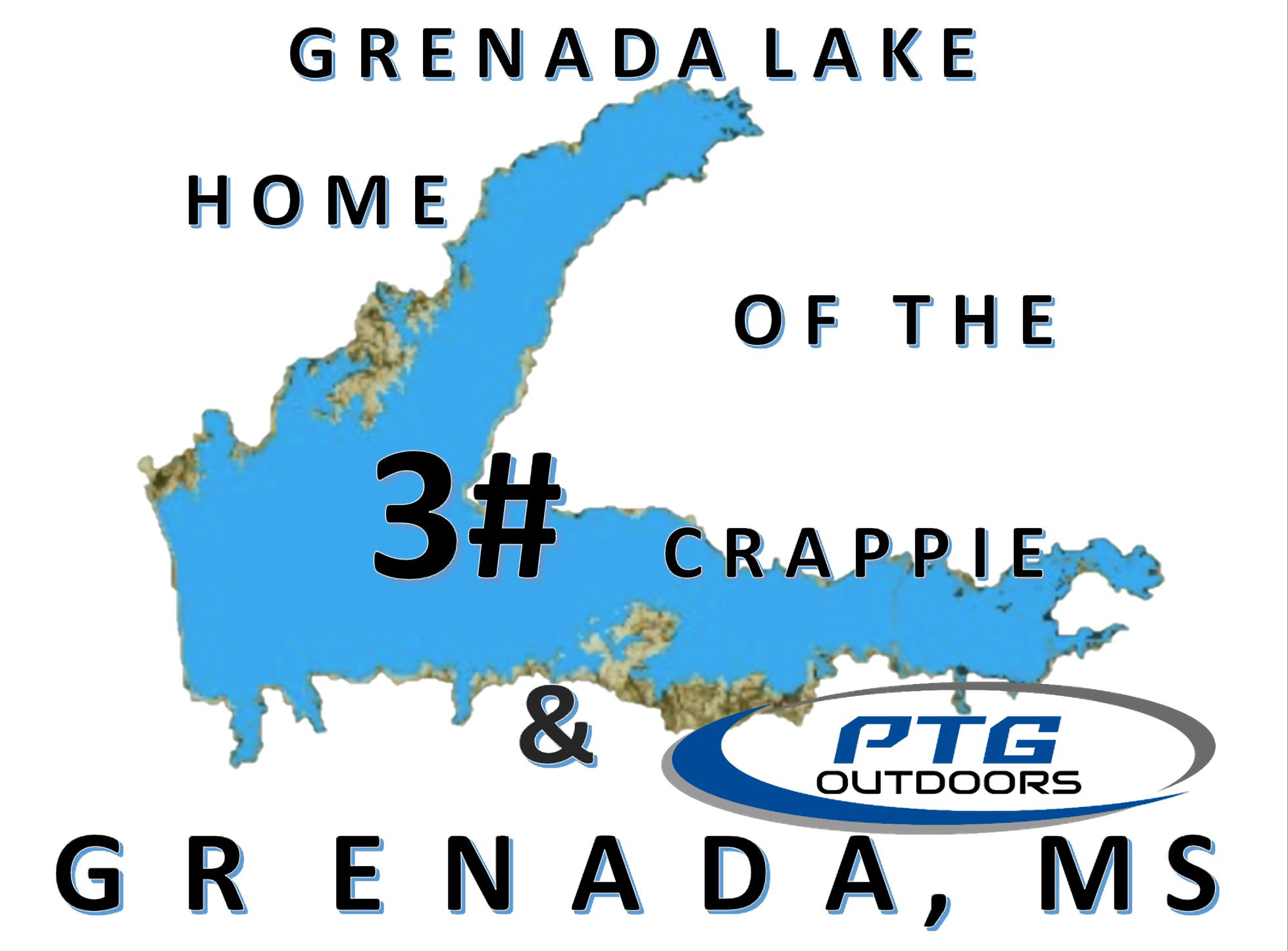 Grenada Lake Fishing Map