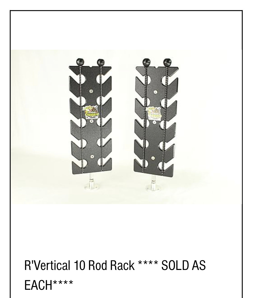 Cornfield Fishing Gear R’ Vertical 10 Rod Rack (Sold as each)