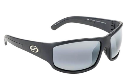 Strike King SG-S1171 Caddo Sunglasses Polarized, Matte Black Gray