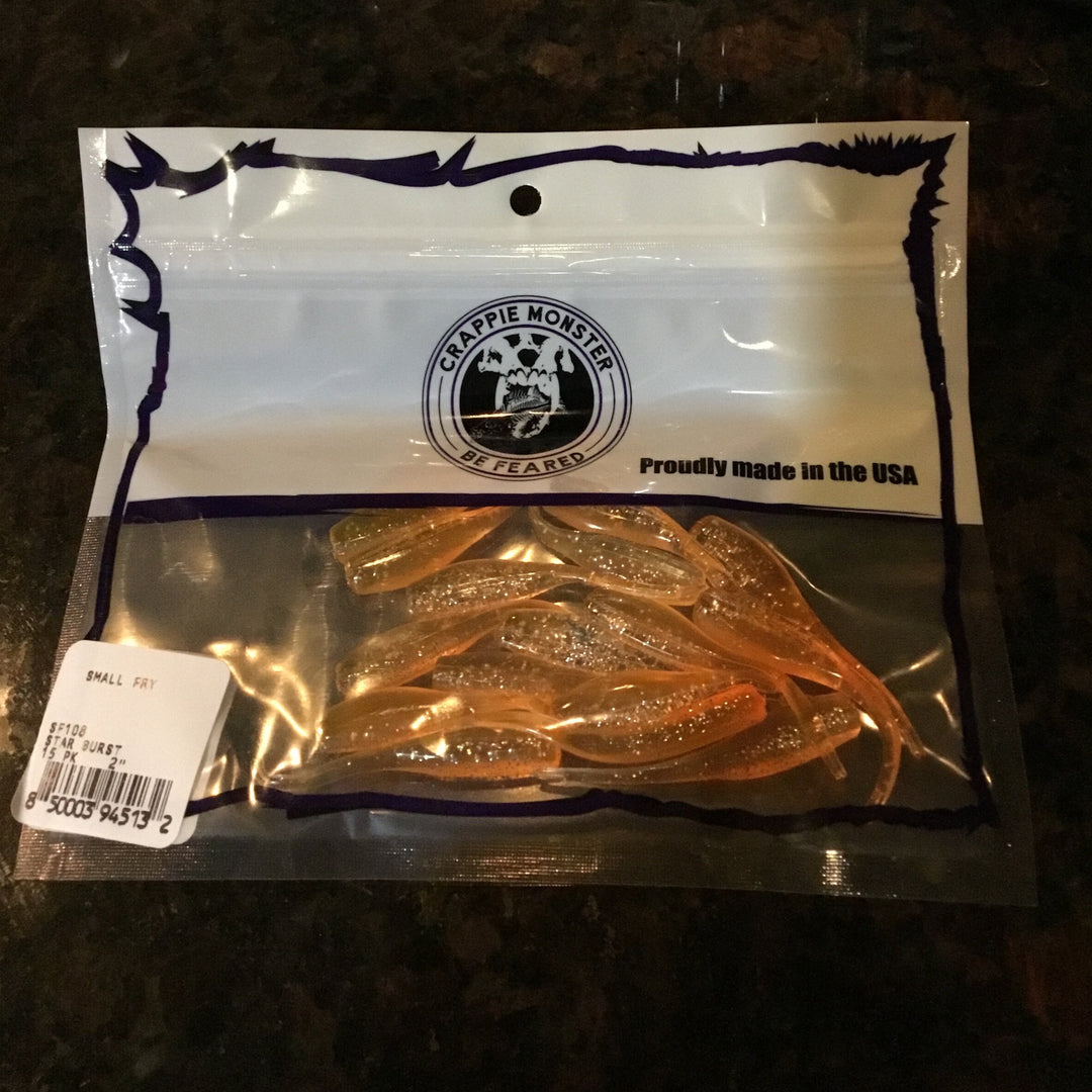 SF108 Crappie Monster Small Fry  Star Burst 2” 15 pk