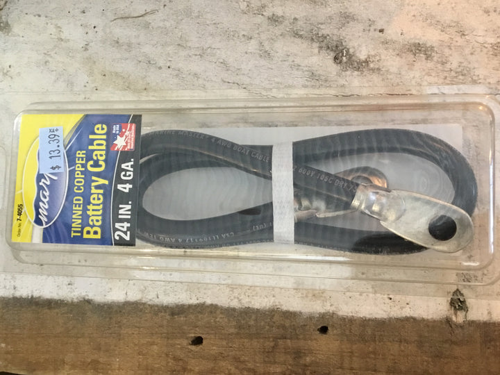 Tinned Copper Battery Cable 24in. 4ga.