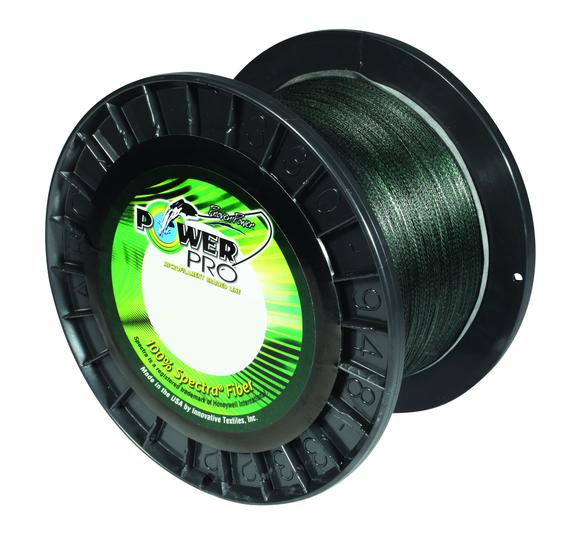Power Pro Braided Line, 300 Yards (274.3 meters), Moss Green 80 lb